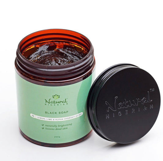 Natural Nigerian Lemon & Lime AHA Black Soap
