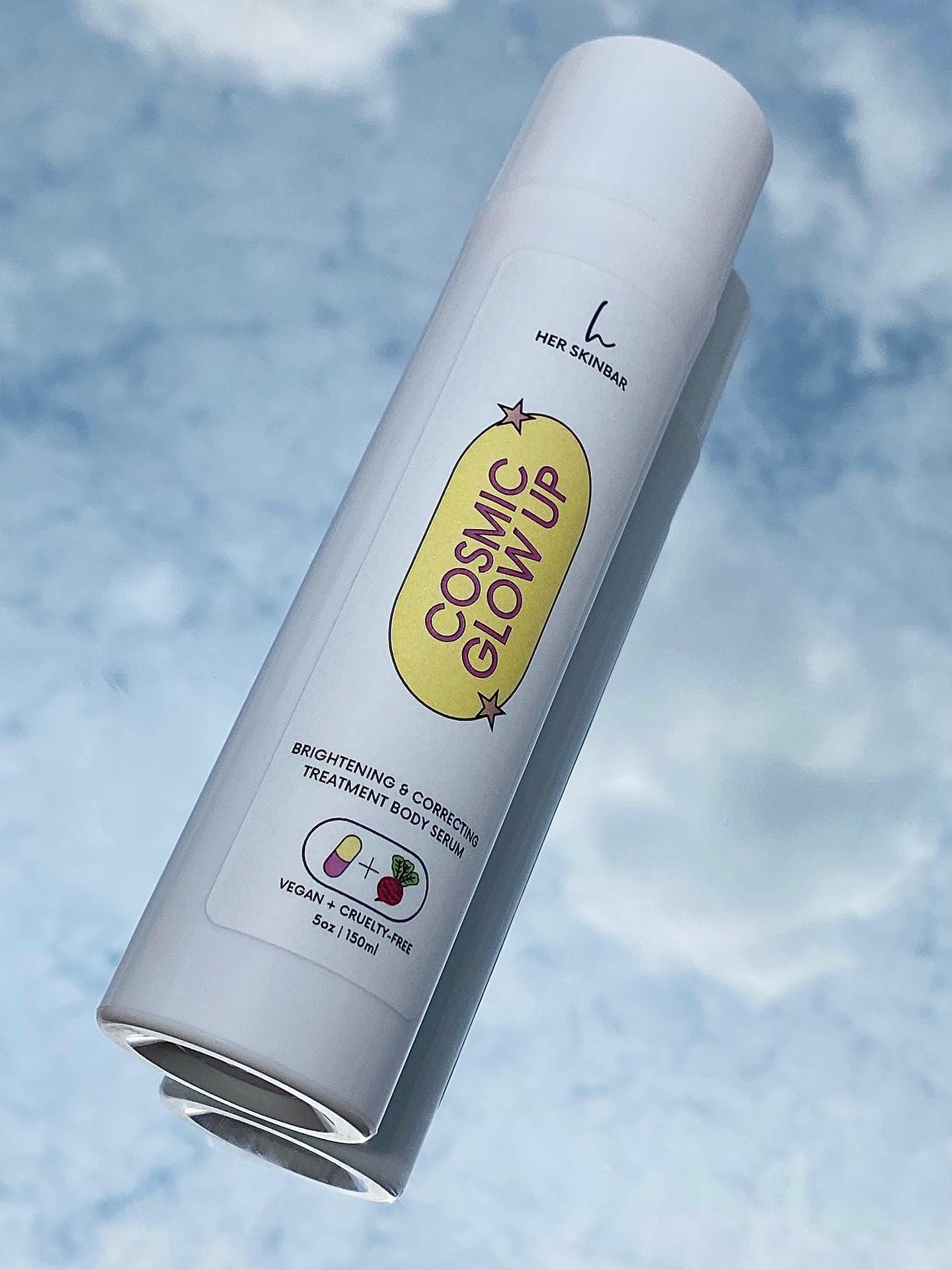 Her Skinbar Cosmic glow up brightening & correcting treatment body serum smoothie