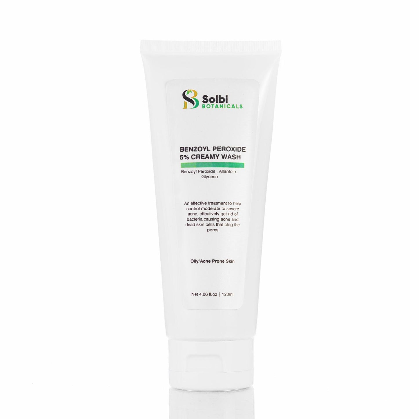 Soibi Botanicals Benzoyl Peroxide 5% Creamy Wash
