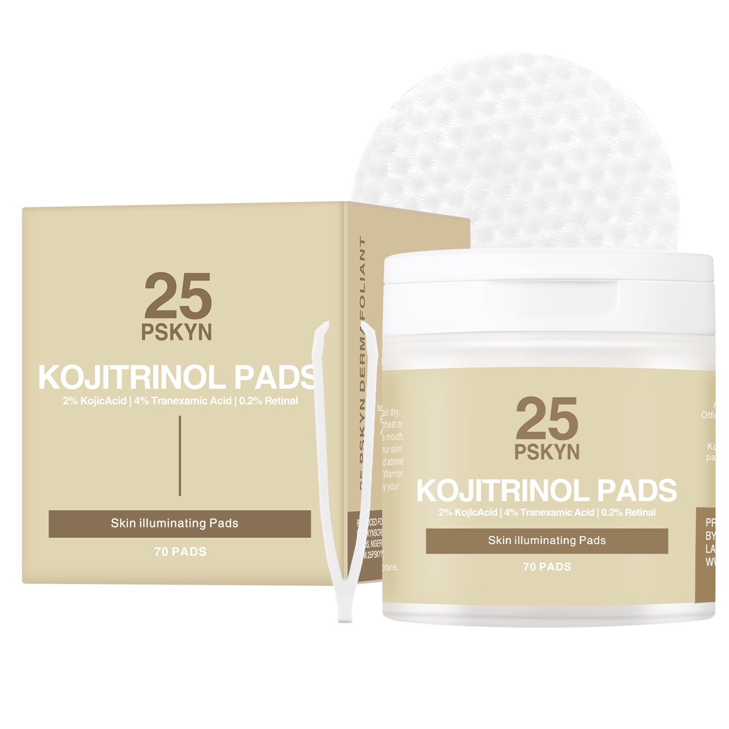 25 Pskyn Kojitrinol Pads – The Aphro Beauty