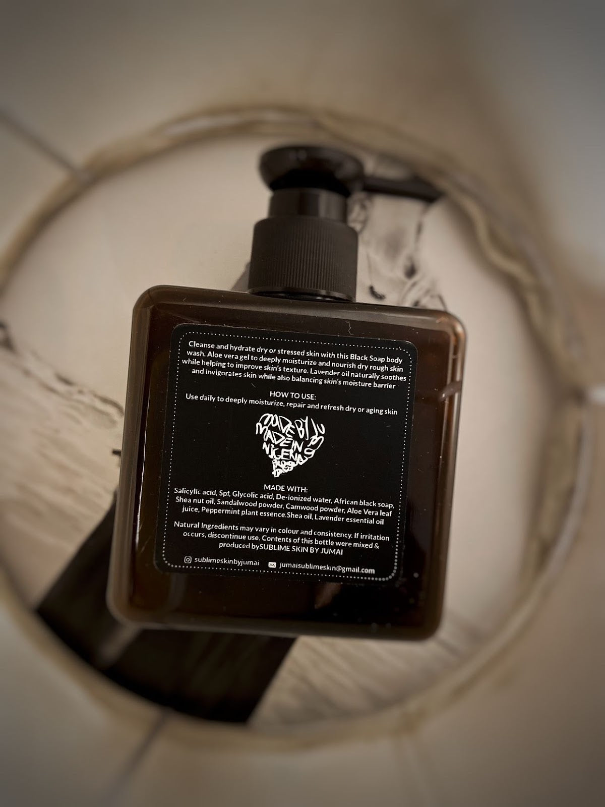 Sublime Skin African Black Soap with Aloe Vera & Lavender Oil