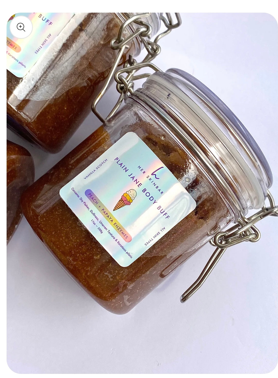Her Skinbar Plain Jane body buff with Papaya enzymes + Willow bark
