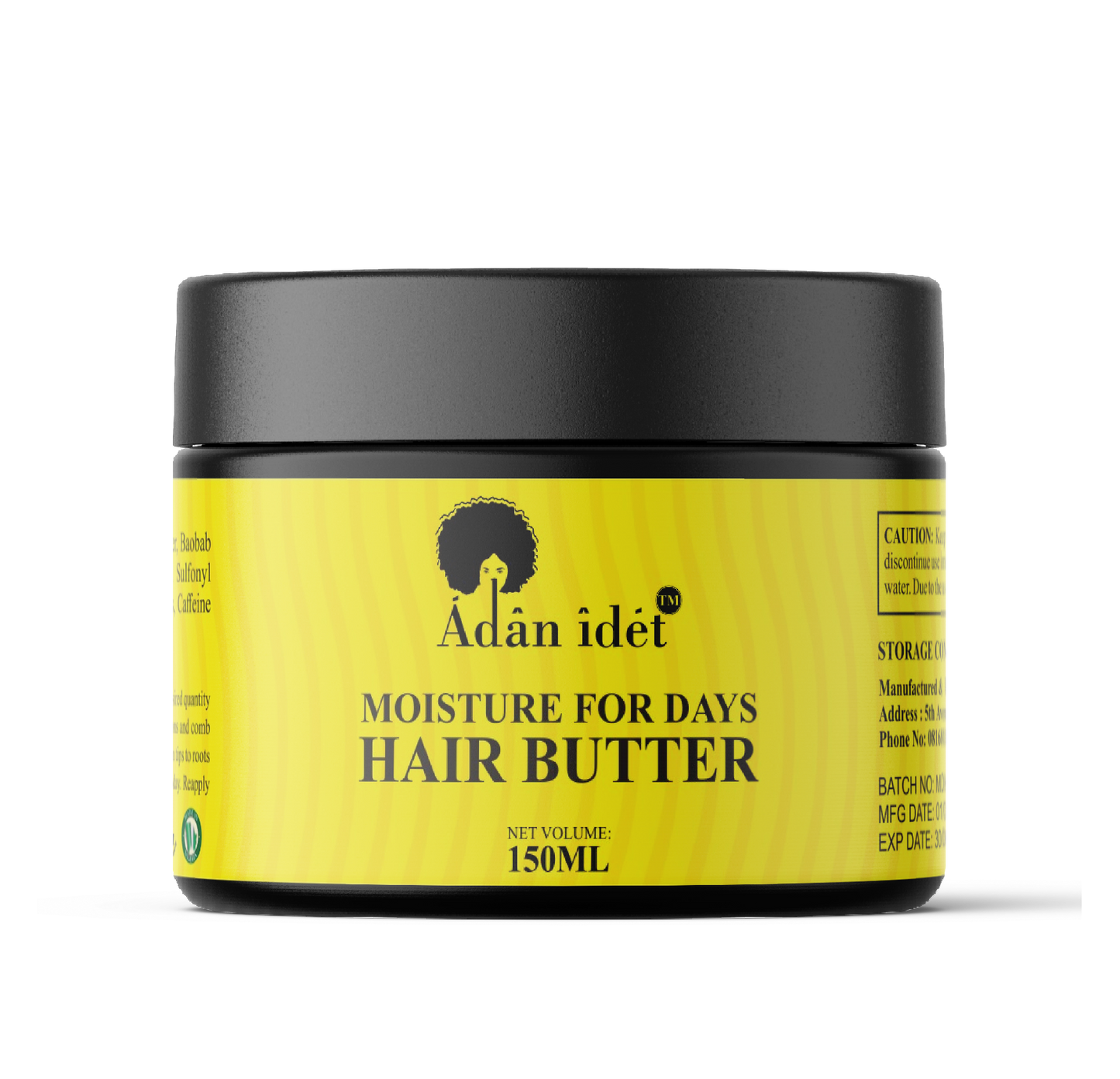 Adan Idet Moisture for Days Hair Butter