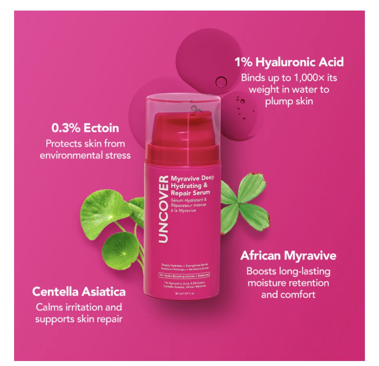 Uncover Myravive Deep Hydrating & Repair Serum