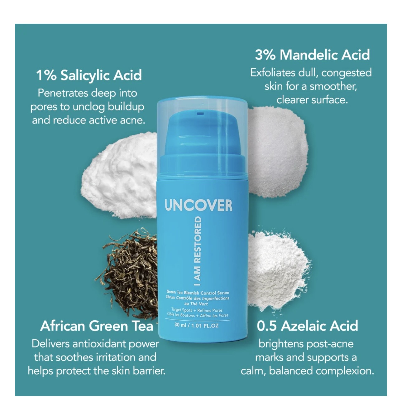 Uncover Green Tea Blemish Control Serum