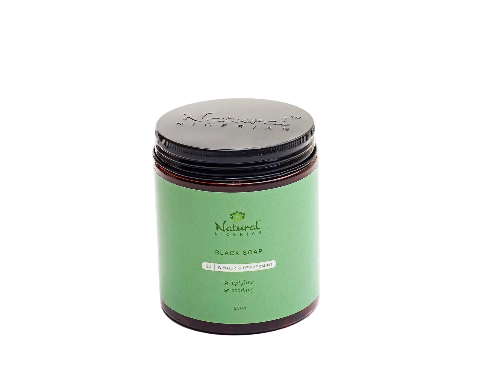 Natural Nigerian Ginger & Peppermint Black Soap