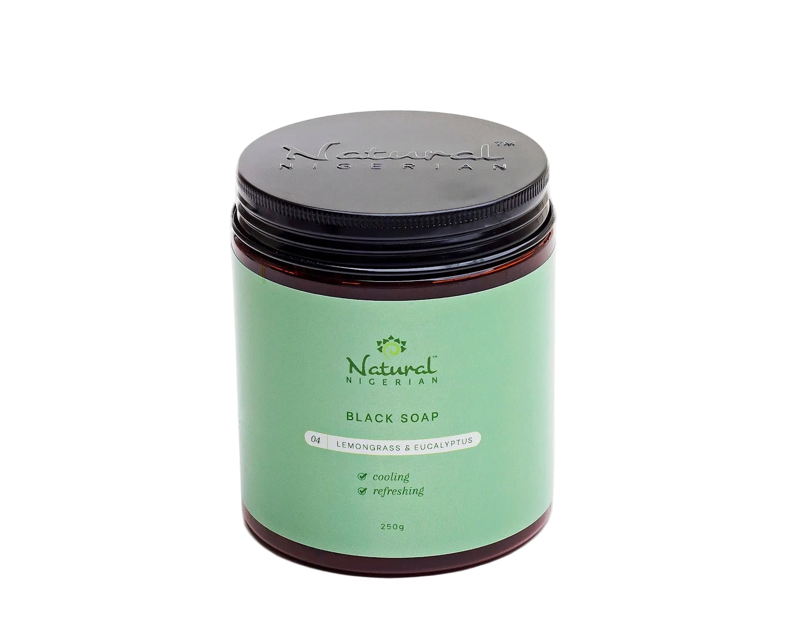 Natural Nigerian Lemongrass Eucalyptus Black Soap