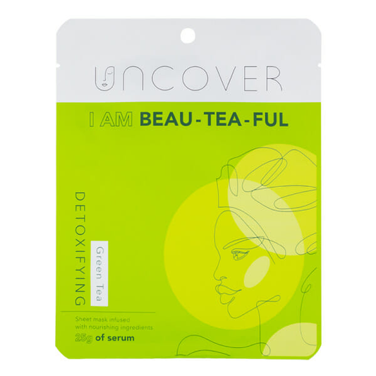 Uncover I am Beautiful Green Tea Detoxifying Sheet Mask