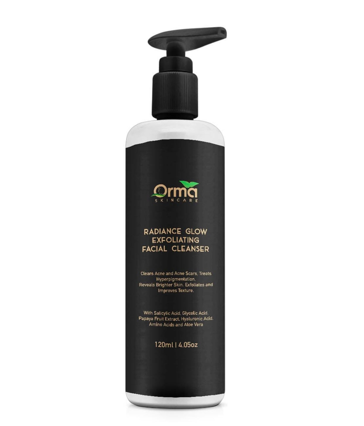 Orma Skincare Radiance Glow Exfoliating facial Cleanser
