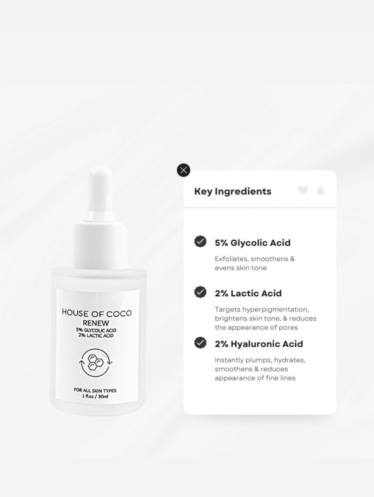 House of Coco Renew Resurfacing Serum