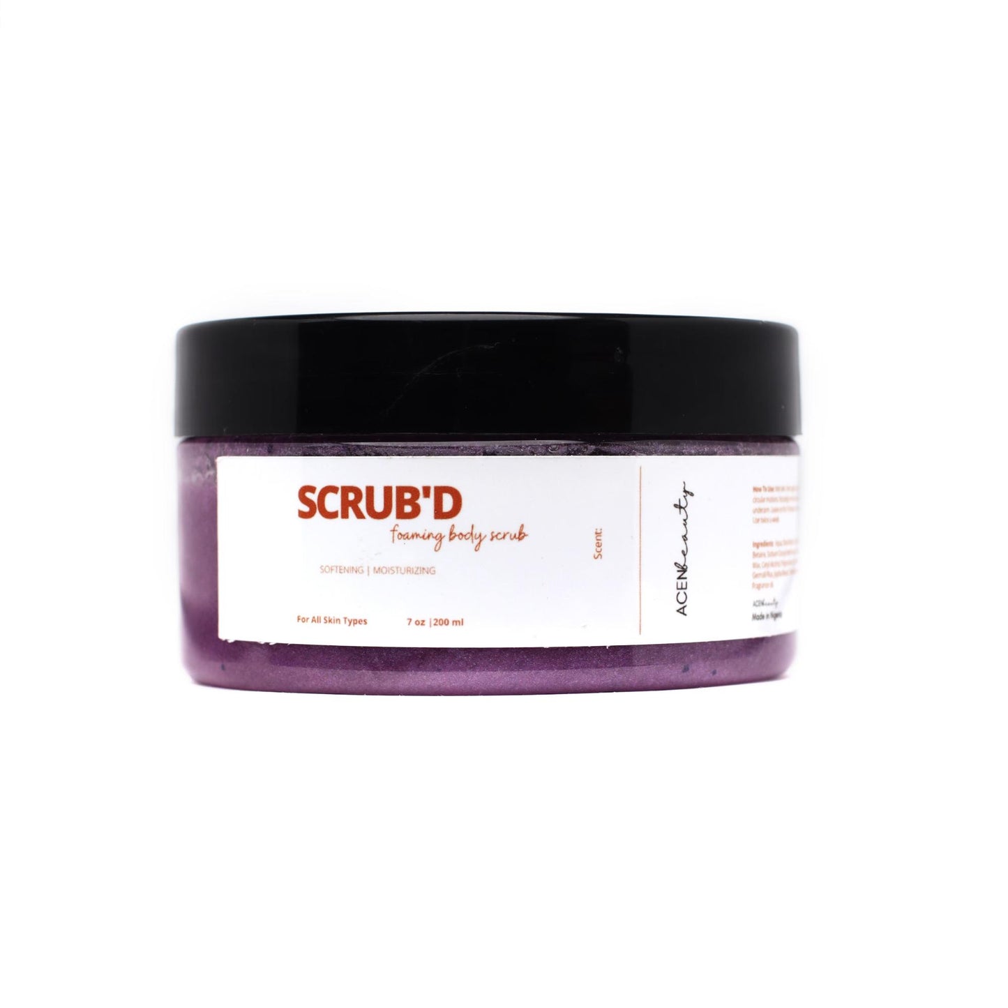 Acen Beauty Scrub’d Foaming Exfoliating Body Scrub