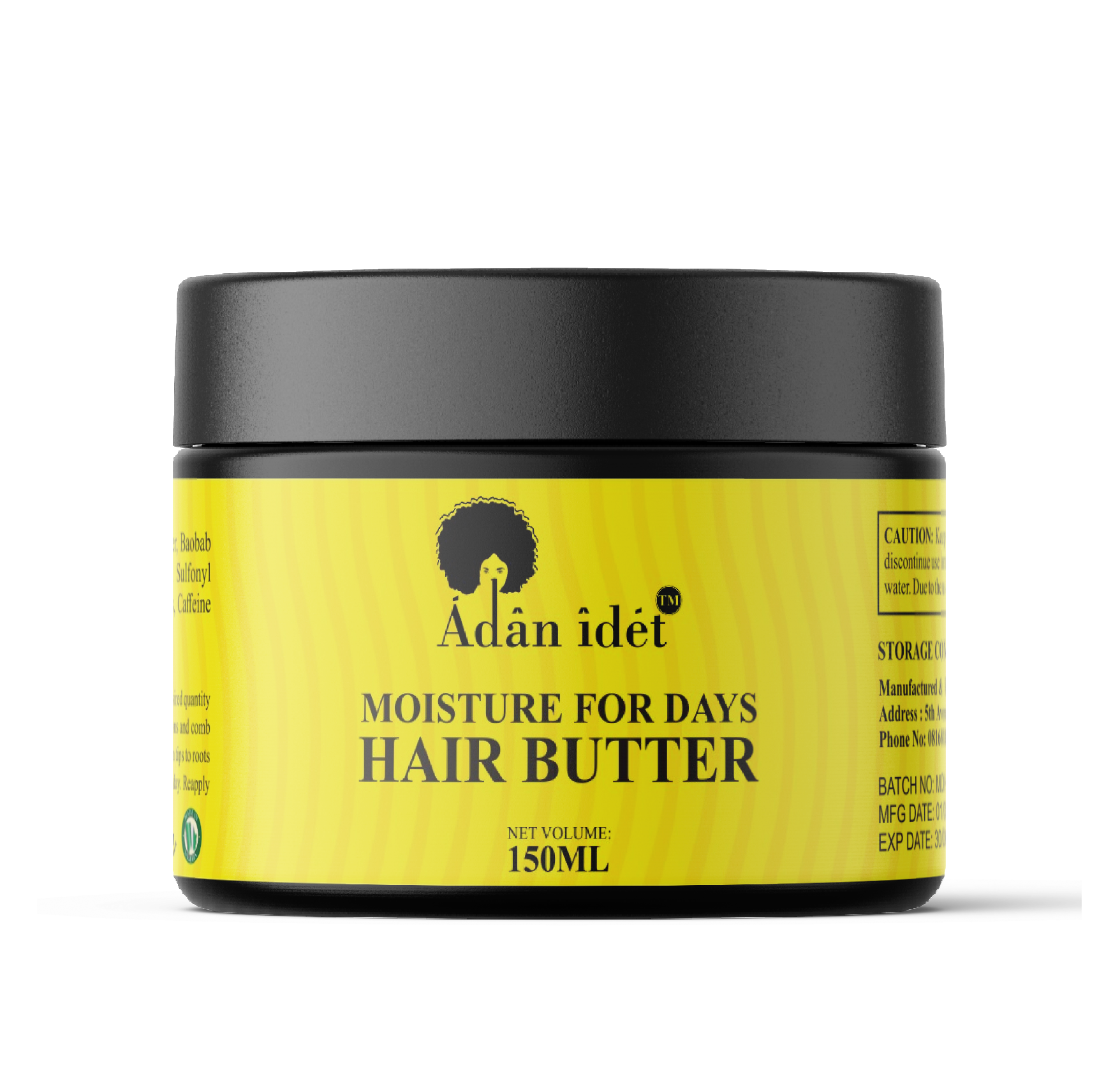 Adan Idet Moisture for Days Hair Butter